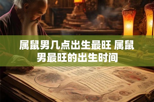 属鼠男几点出生最旺 属鼠男最旺的出生时间