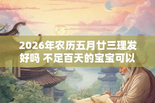 2026年农历五月廿三理发好吗 不足百天的宝宝可以理发吗