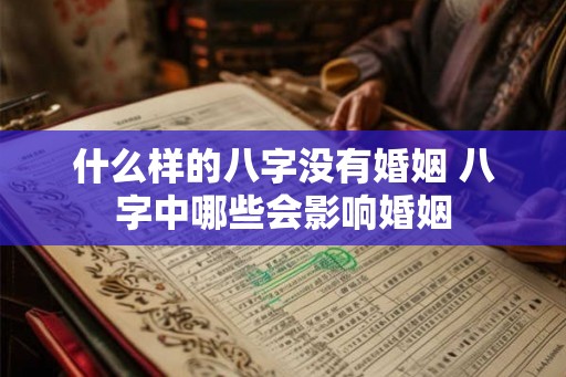 什么样的八字没有婚姻 八字中哪些会影响婚姻