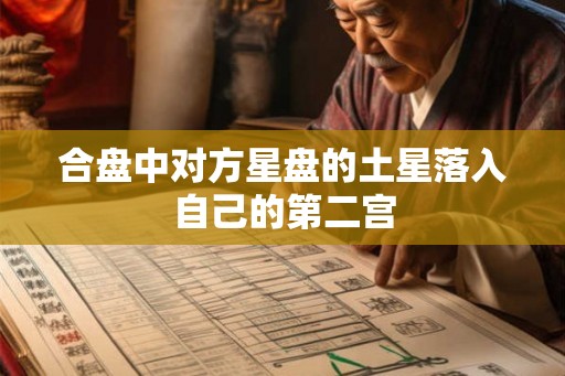 合盘中对方星盘的土星落入自己的第二宫 合盘中对方星盘的土星落入自己的第二宫