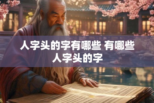 人字头的字有哪些 有哪些人字头的字