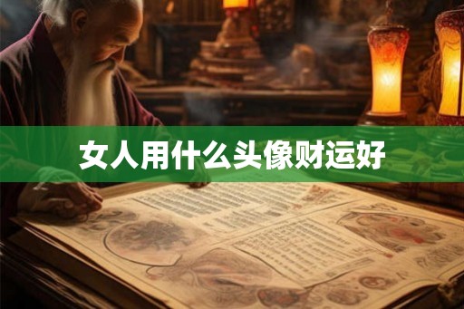 女人用什么头像财运好