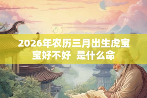 2026年农历三月出生虎宝宝好不好  是什么命