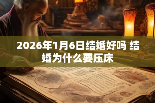 2026年1月6日结婚好吗 结婚为什么要压床