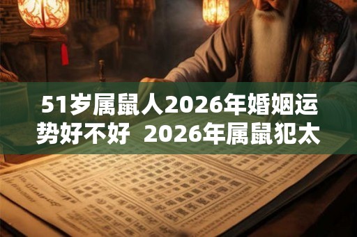 51岁属鼠人2026年婚姻运势好不好  2026年属鼠犯太岁吗