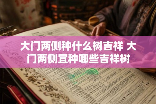 大门两侧种什么树吉祥 大门两侧宜种哪些吉祥树 大门两侧种什么树吉祥 大门两侧宜种哪些吉祥树