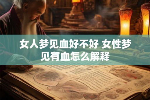 女人梦见血好不好 女性梦见有血怎么解释