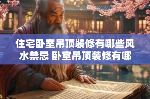 住宅卧室吊顶装修有哪些风水禁忌 卧室吊顶装修有哪些风水禁忌
