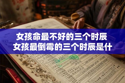 女孩命最不好的三个时辰 女孩最倒霉的三个时辰是什么 女孩命最不好的三个时辰 女孩最倒霉的三个时辰是什么