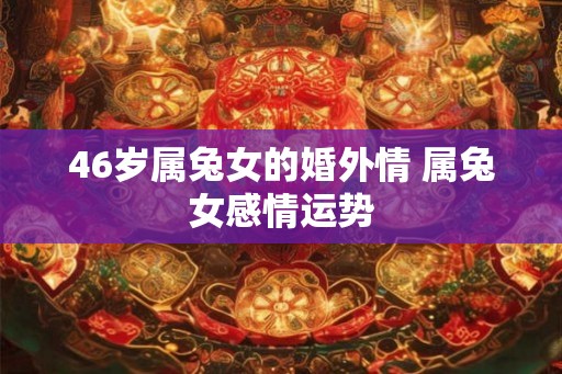 46岁属兔女的婚外情 属兔女感情运势