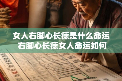 女人右脚心长痣是什么命运 右脚心长痣女人命运如何