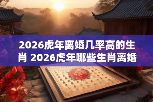 2026虎年离婚几率高的生肖 2026虎年哪些生肖离婚几率高 2026虎年离婚几率高的生肖 2026虎年哪些生肖离婚几率高