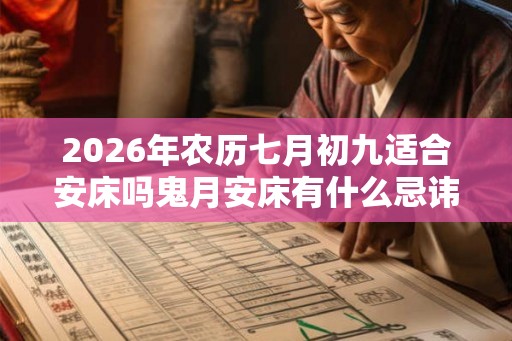 2026年农历七月初九适合安床吗鬼月安床有什么忌讳 2026年农历七月初九适合安床吗鬼月安床有什么忌讳