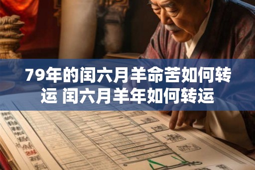 79年的闰六月羊命苦如何转运 闰六月羊年如何转运
