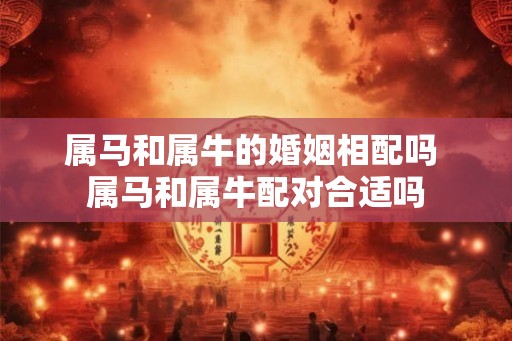 属马和属牛的婚姻相配吗 属马和属牛配对合适吗