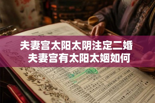 夫妻宫太阳太阴注定二婚  夫妻宫有太阳太姻如何