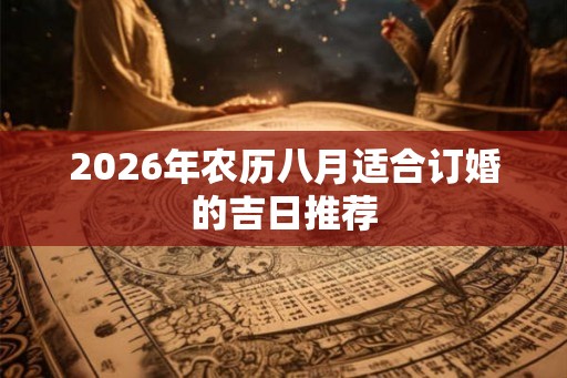2026年农历八月适合订婚的吉日推荐