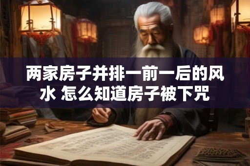 两家房子并排一前一后的风水 怎么知道房子被下咒