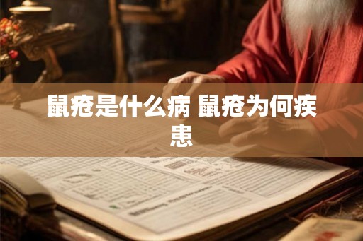 鼠疮是什么病 鼠疮为何疾患 鼠疮是什么病 鼠疮为何疾患