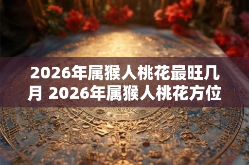 2026年属猴人桃花最旺几月 2026年属猴人桃花方位