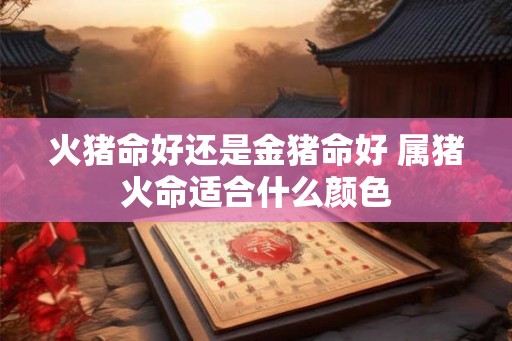 火猪命好还是金猪命好 属猪火命适合什么颜色