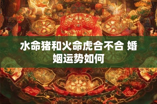 水命猪和火命虎合不合 婚姻运势如何