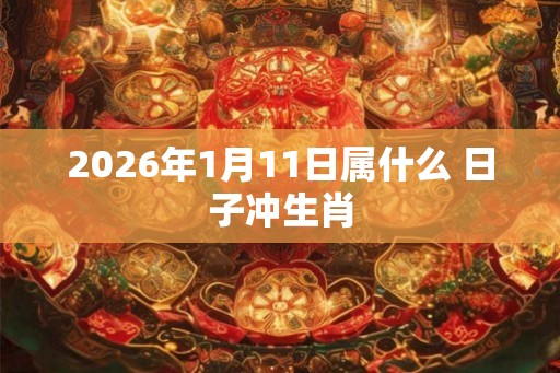 2026年1月11日属什么 日子冲生肖