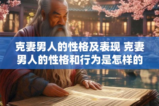 克妻男人的性格及表现 克妻男人的性格和行为是怎样的