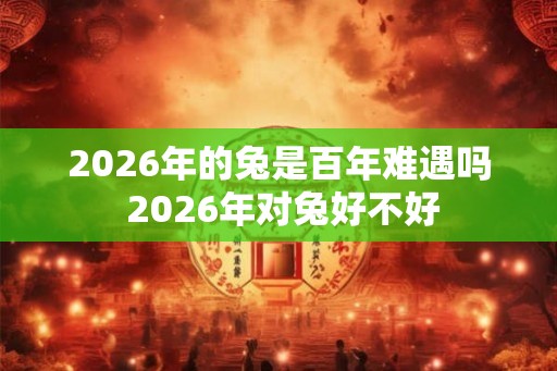 2026年的兔是百年难遇吗 2026年对兔好不好