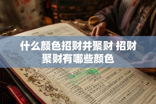 什么颜色招财并聚财 招财聚财有哪些颜色