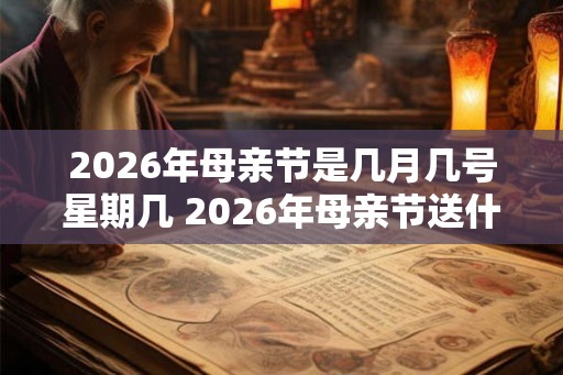 2026年母亲节是几月几号星期几 2026年母亲节送什么礼物有意义