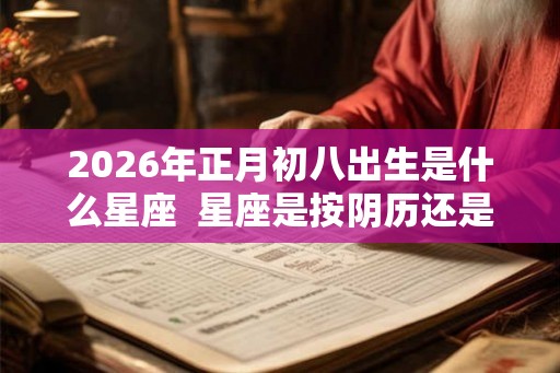 2026年正月初八出生是什么星座  星座是按阴历还是阳历