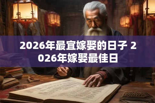2026年最宜嫁娶的日子 2026年嫁娶最佳日