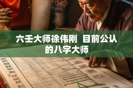 六壬大师徐伟刚  目前公认的八字大师