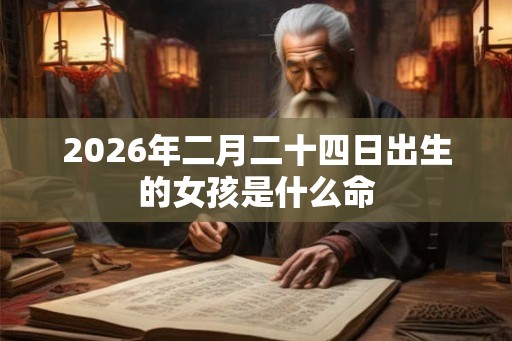 2026年二月二十四日出生的女孩是什么命