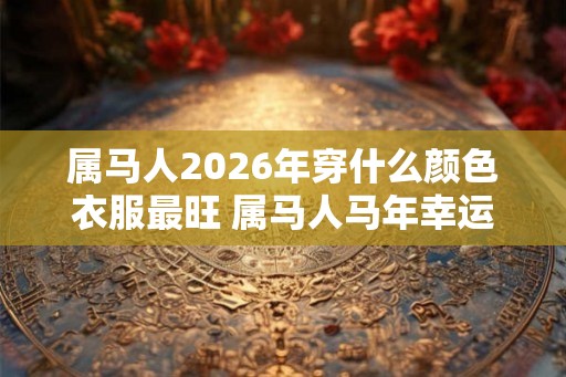 属马人2026年穿什么颜色衣服最旺 属马人马年幸运色是什么