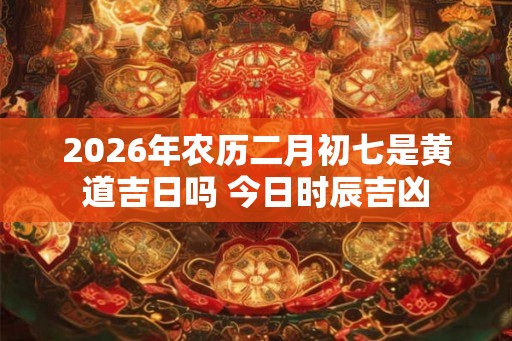 2026年农历二月初七是黄道吉日吗 今日时辰吉凶