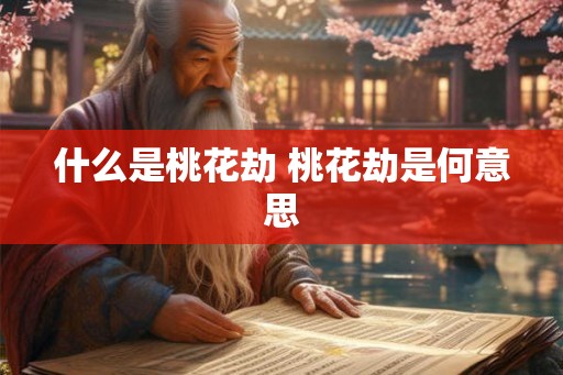 什么是桃花劫 桃花劫是何意思