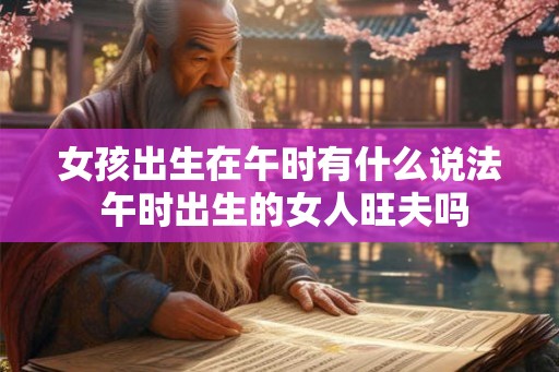 女孩出生在午时有什么说法 午时出生的女人旺夫吗