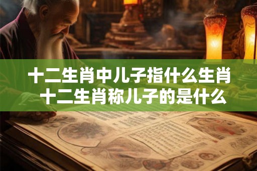 十二生肖中儿子指什么生肖 十二生肖称儿子的是什么生肖 十二生肖中儿子指什么生肖 十二生肖称儿子的是什么生肖