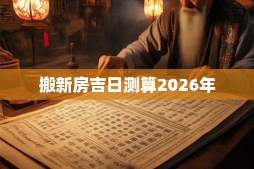 搬新房吉日测算2026年