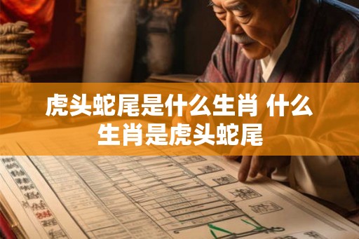 虎头蛇尾是什么生肖 什么生肖是虎头蛇尾