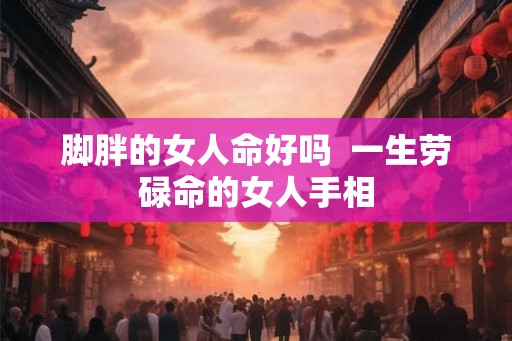 脚胖的女人命好吗  一生劳碌命的女人手相