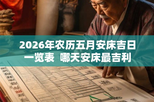 2026年农历五月安床吉日一览表  哪天安床最吉利