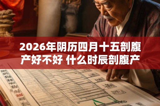 2026年阴历四月十五剖腹产好不好 什么时辰剖腹产好