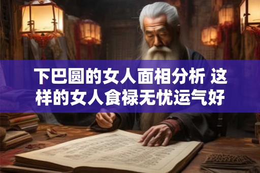 下巴圆的女人面相分析 这样的女人食禄无忧运气好