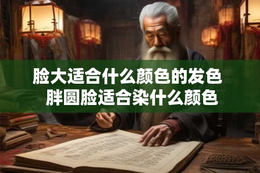 脸大适合什么颜色的发色  胖圆脸适合染什么颜色