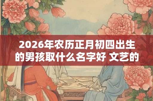 2026年农历正月初四出生的男孩取什么名字好 文艺的名字推荐