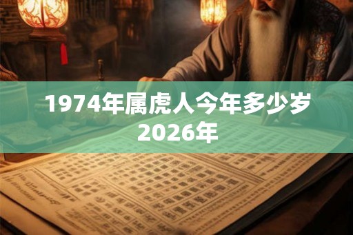 1974年属虎人今年多少岁2026年