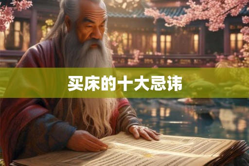 买床的十大忌讳 买床的十大忌讳